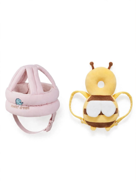 COMBO SEGURIDAD PARA BEBÉ CASCO + MOCHILA ANTICAÍDA (2 EN 1)