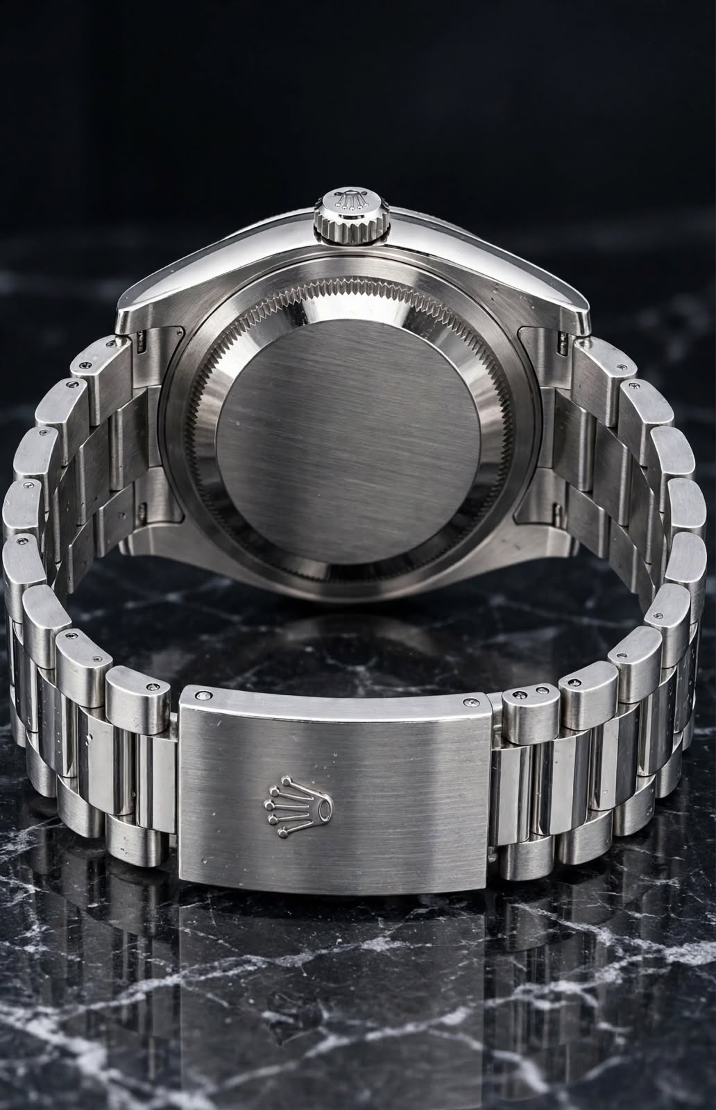 ROLEX DAY-DATE BAGUETTE PLATEADO-BLANCO